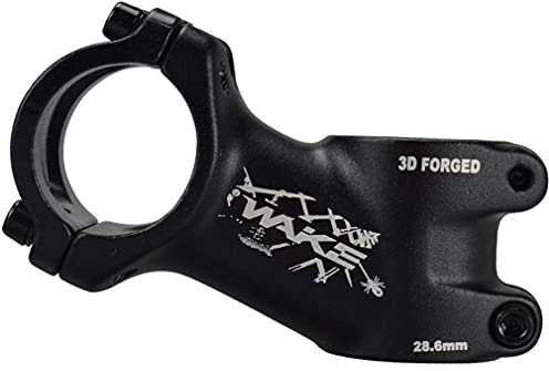 Stem 31.8 Stem 60mm 25 Degree Wake Mountain Bike Stem Short Handlebar Stem for Most Bicycle, Road Bike, MTN, BMX, Fixie Gear, Cycling (Aluminum Alloy, Black)