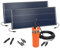 Solarpumpe Tiefbrunnenpumpe 18 V mit 2 x 75 W Modul – max. 30 m Höhe und extra lange 12 m Kabelverbindung – Durchflussmenge 360 l/– für Wasserbad Garten Esotec 100820