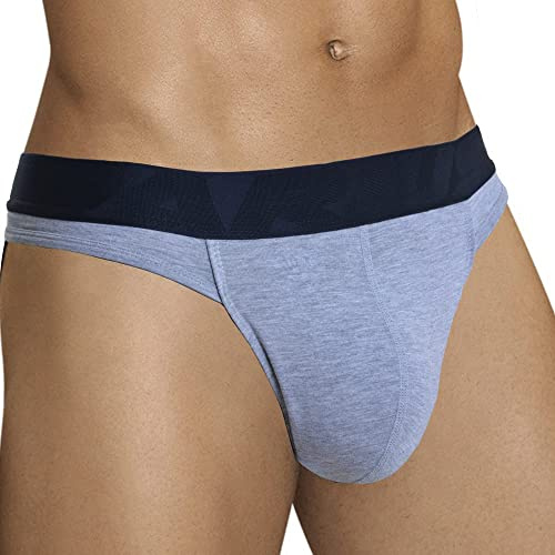 ARIUS Perizoma Uomo Sexy Grigio - Tanga Cavaliere - String Sensuale - G-String Cotone (S)