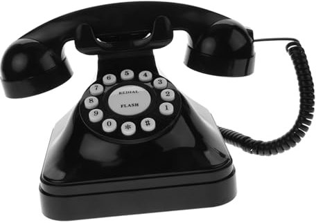 NUOBESTY Telefono Vintage Da Scrivania Filo Stile Retro Per Casa e Ufficio Design Classico Elegante