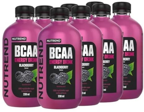 BCAA Energy Drink, Blackberry - 8 x 330 ml.