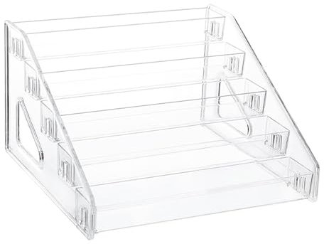 Porte-Vernis à Ongles, Présentoir Transparent pour Vernis à Ongles, étagère de Rangement pour Vernis à Ongles, Présentoir Cosmétique, Organisateur de Maquillage pour Vernis à Ongles, 5 Niveaux