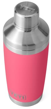 YETI Rambler 20 oz Cocktail Shaker, Stainless Steel, Vacuum Insulated, Tropical Pink