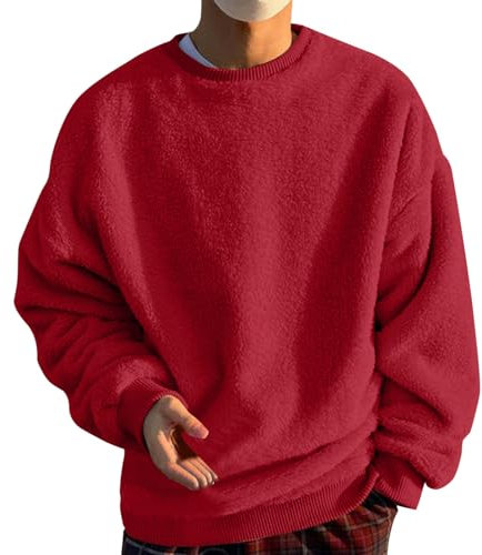 Xmas Pullover Herren Pullover GefüTtert Herren Herren Pullover Marken Alpaka Strickjacke Herren Herren Troyer Wolle Retro Pullover Herren Long Cardigan Herren WeißEr Herren Pullover Zopf Strickjacke