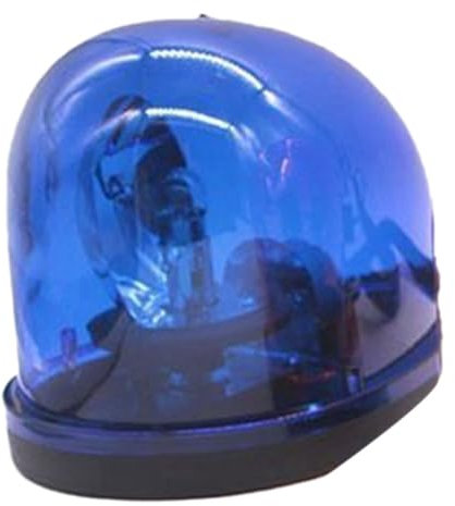 Muuoeou Luces de Alarma de Coche Giratorias Tipo Caracol Azul de 12 V Luz de Advertencia Luz de Techo Luz Estroboscópica Universal para Automóviles