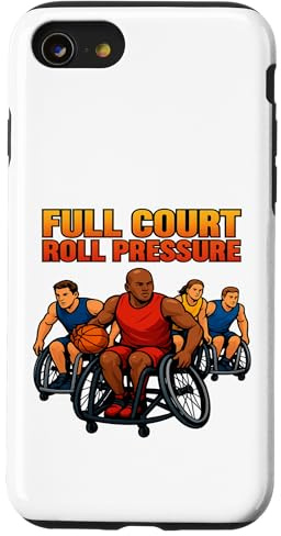 Jeux de Sport adaptatifs de Basket-Ball en Fauteuil Roulant Coque pour iPhone SE (2020) / 7/8