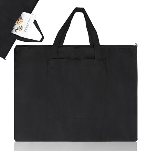 VOSSOT A2 Zeichenbrett Tasche Transporttasche Kunstmappe A2 Wasserdicht Leichte Portfolio Hülle Zeichenmappe Künstlermappe Zeichenmappen Tragetasche Aufbewahrung Multifunktional Zeichnungtasche