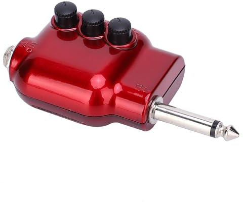 AOWINHIT Mini Pickup Effektförstärkare med Dubbel EQ-justering, Hög Effekt för Gitarrförstärkare, Idealisk för Musiker, ABS och Metall
