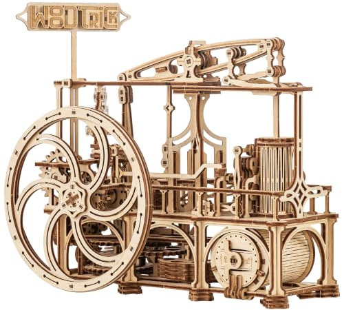 Wood Trick Steam Engine 3D Wooden Puzzles for Adults to Build