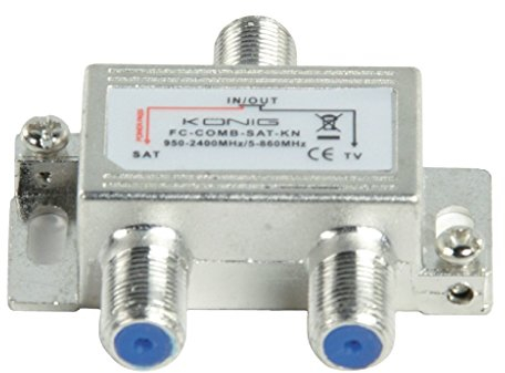 König FC-COMB-SAT-KN divisor o combinador de cable TV SAT/UHF/VHF