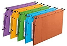 Elba Ultimate Carte Kraft Lot de 25 Dossiers Suspendus pour Armoire A4 Fond 30mm Bleu