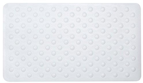 Sabichi Suction Grip Bubble Rubber Bath Mat, Ice White, 70 x 40 cm