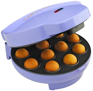 Babycakes Cake Pop Maker by Select Brands - Kit for Birthdays & More - Includes Decorating Stand & 50 Sticks - Features Non-Stick Coating - Makes 12 Cake Pops