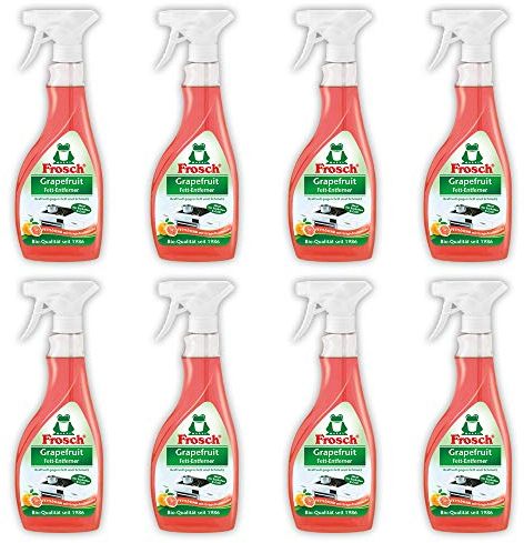Frosch Grapefruit FettEntferner Sprühflasche, Frisch, 500 ml (8er Pack)
