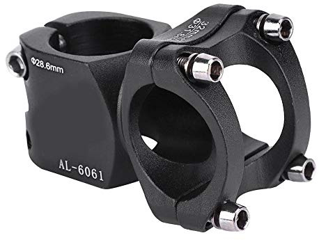 Keenso Potencia para Acortar Distancia al Manillar, 7 Grados, Potencia Corto para Bicicleta de Carretera,