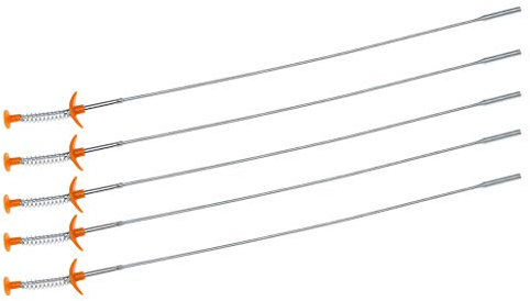 SHOTAY Outil de ramassage Flexible, Griffe Flexible à Longue portée ramasser l'outil de Saisie de Courbe de courbure étroite poignée à Ressort 60 cm Argent