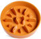 LE TAUCI Hundenapf aus Keramik, Antischlingnapf für Mittelgroße und Kleine Hunde, Langsam Fressen und Spaß für den Hund, Fressnapf mit Rutschfestem Design (Sonnen Orange, L-1200 ml)