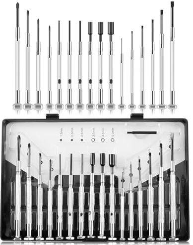 GZEINB 17 in 1 Mini Feinmechaniker Schraubendreher Set, Uhrmacherwerkzeug Set, Eyeglass und Uhrmacher Repair Kleine Schraubenzieher Präzisionsschraubendreher