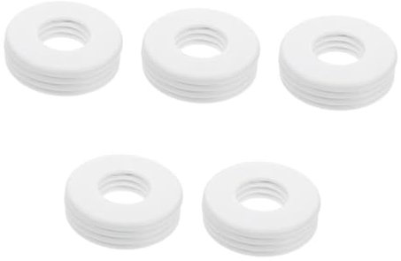 YARNOW 4pcs Pool Ladder Escutcheons Plates White Trim Rings for Inground Pool Handrail Covers Tubing Plumbing Cover Plates Protectors