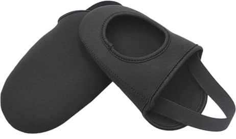 ABOOFAN Cubrezapatos de Ciclismo Negros Ajustables y Antideslizantes Banda Elástica para Protección Térmica Viento en Rutas de Montaña Invierno