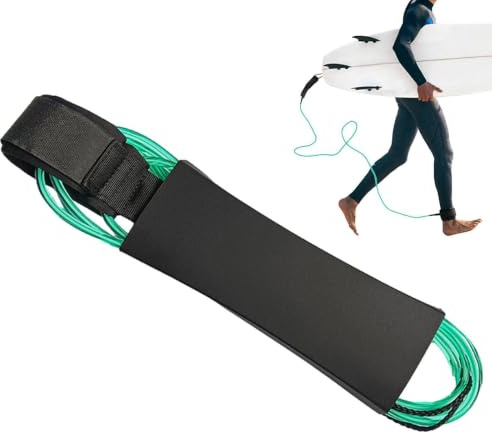 Paddleboard Leash,Surf Leash 6 mm tjockt säkerhetsbensrep | Kopplingar Paddle Board Strap för Skimboard Fishboard Surfboard Paddleboard