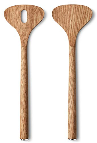 Georg Jensen ALFREDO Salatbesteck, Eichenholz