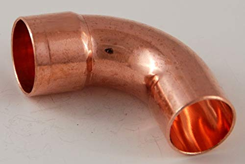 5x Kupferfitting Bogen 22 mm 90 Grad 5001a i/a Lötfitting copper fitting CU