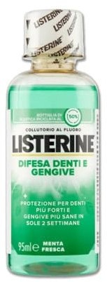 LISTERINE Total Care Denti e Gengive, Collutorio al gusto di Menta Fresca, Collutorio al Fluoro con 10 benefici in 1 per una protezione completa e gengive più sane in due settimane, 95 ml