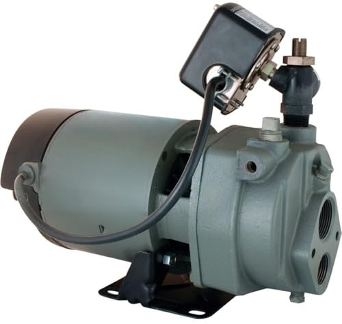 Star JHU10 1 HP Cast Iron Convertible Jet Pump for Shallow or Deep Wells, Made in the USA using a Majority of U.S. Content