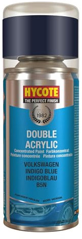 Hycote Compatible with Volkswagen - Double Acrylic Aerosol Spray Paint, Indigo Blue, 150 ml