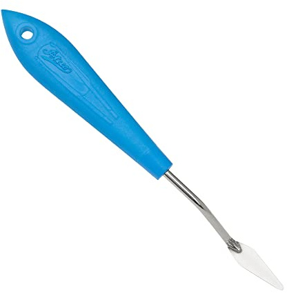 Ateco 1362 Offset Spatula, 1.4 Diamond Shape Trowel, Non-Slip Plastic Handle