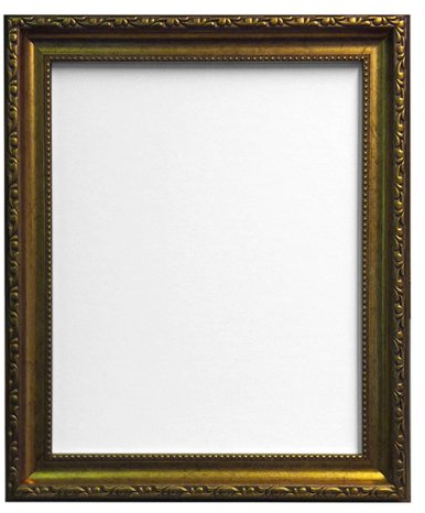FRAMES BY POST Shabby Chic fotoram i guld med rosa stödbräda 30 x 40 cm