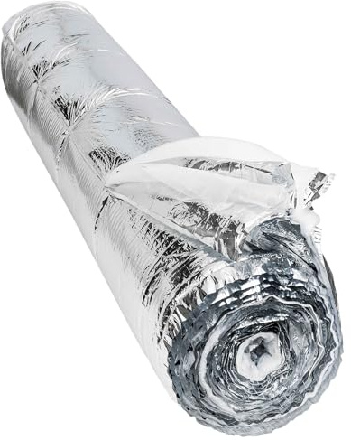 WERKA PRO 10489 - Isolant métallisé - Multicouches 19 épaisseurs - Epaisseur de 20 mm - Poids 450 g/m2 - 10 m2 : 1,5 x 6,70 m - Facile à poser et à découper