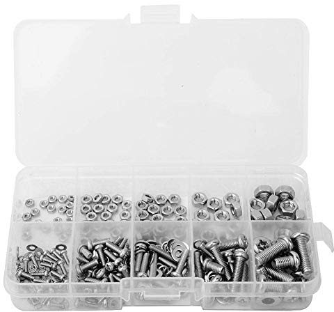 240 Pcs Croix Boulon Écrou Joint Assortiment Ensemble M2 M2.5 M3 M4 M5 En Acier Inoxydable Fixation Outil Ensemble