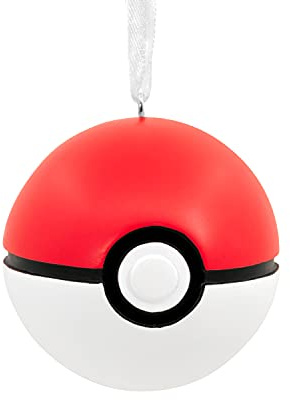 Hallmark Pokémon Poké Ball Christmas Ornament, Multicolor