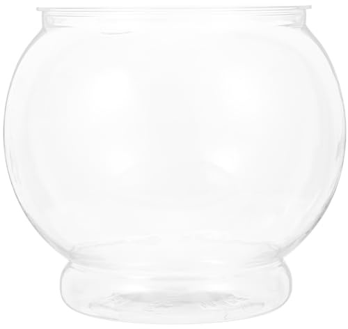 DOITOOL Vaso per pesci Vaso decorativo in plastica Ciotole per pesci Vasi di per centrotavola Pesce Living Bowl Piante di Contenitore Piante Terrario per Ornamento Serbatoio per