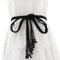 FAIRYGATE Damen-Gürtel Gürtel Schwarz Gürtel Damen Schwarz Frauen Dünne Geflochtene Gewebte Taille Band für Rock Kleid Anzug, DA0906