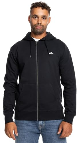 Quiksilver Basic Hood Zip Young Men Sudadera, Estándar Para Hombre - S