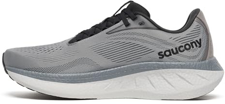 Saucony Men's Ride 18 Sneaker, Cinder/Black, 11 UK