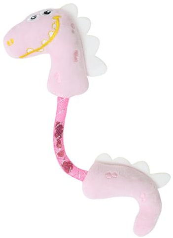 Kauplüschspielzeug Für Katzen – 23 X 6 Cm Großes Plüschkatzenspielzeug Für Hauskatzen | Interaktive Katzen-Kaustangen Im Frühlings-Dinosaurier-Design Für Zähne | Bissfestes, Weiches Beißspielzeug