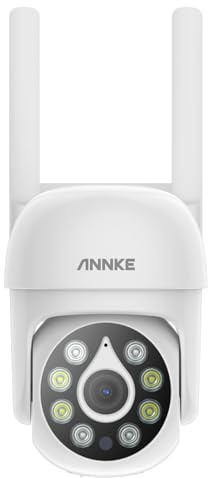 ANNKE 5MP Telecamera PT Wireless per Videosorveglianza Esterna, WiFi IPC, Rilevamento Intelligente delle Persone, Compatibile con NVR Wireless, Audio Bidirezionale, Impermeabile IP67, Visione Notturna