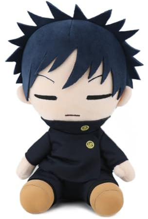 Zhongkaihua JJK Fushiguro Megumi Plush Figure 23CM Plush Pillow Anime PP Cotton Cushion Soft Stuffed Furry Car Home Sofa Christmas Decoration Pendant Ornament