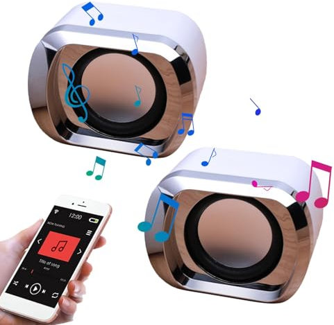 Altoparlanti stereo da scrivania, altoparlanti multimediali con ricarica USB, suono chiaro, qualità del suono USB, altoparlanti da scrivania per familiari, amici, bambini