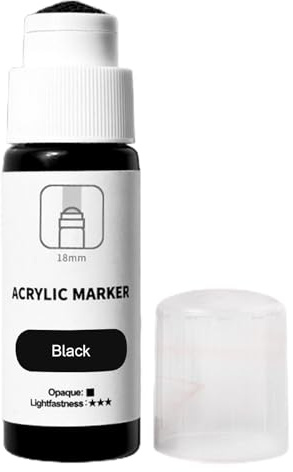 Xinhuju Marqueur pour Feutre Graffiti Marqueur Graffiti Stylo à Graffiti 18mm à Base D'eau F à Séchage Rapide Marqueur Graffiti Pour Permanent Imperméable 60ml