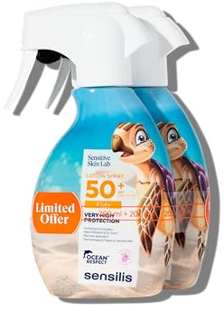 Sensilis - Duplo Lotion Spray Kids, Solar Infantil SPF50+, 2 Uds