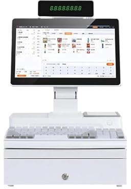 Star Corundum Écran Tactile de 14,1 Pouces, Caisse enregistreuse, Clavier, Imprimante 58mm Intégrée, Pack Complet, Ordinateur de Point de Vente, Point de Vente d'Usine, Caisse enregistreuse pour