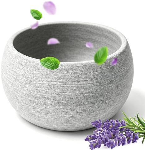 RANJIMA Cuenco aromático para sauna, resistente al calor, accesorio decorativo para sauna, vaporizador para aceites esenciales, relajación para sauna en casa y bienestar, regalo perfecto (10,5 × 6 cm)