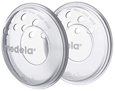 Medela Breast Shells - BPA-Free, Made from Soft Silicone, with Breathable Ventilation Holes, Includes 2 Shells