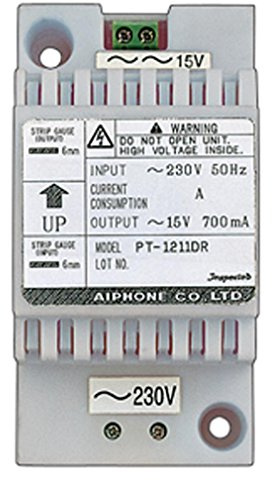 Aiphone PT1211DR Sistema de alimentación - Accesorios intercomunicadores (Sistema de alimentación, Blanco, Aiphone, 700 mA, 54 mm, 61 mm)