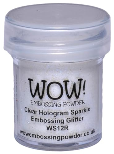 Wow! Polvere per goffratura, 15 ml, Trasparente con Ologramma